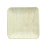 Square Palm Leaf Dinner Plate L:6.3in W:6.3in H:0.8in - 25 pcs Square Palm Leaf Dinner Plate L:6.3in W:6.3in H:0.8in - 25 pcs